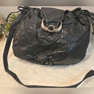 Vintage Patchwork Black Women's Bag
